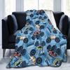 Cartoon Truck Flannel Blanket Bigfoot Car Digital Printed Blanket
