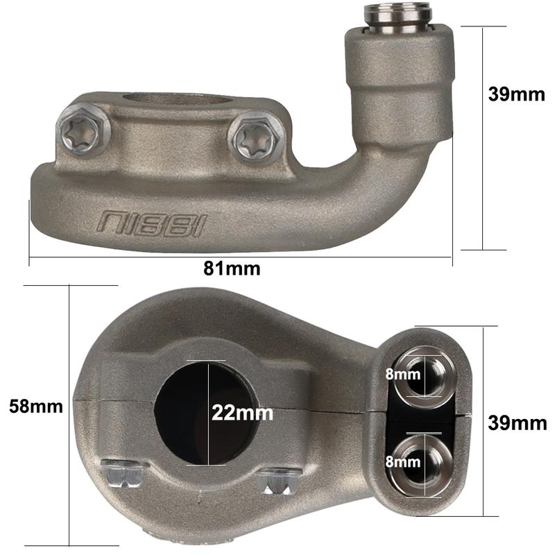 NIBBI Aluminum Dual Throttle Control Base Motorcycle Oiler Casing Bases for KTM SXF450 XCF250 EXCF 350 500 Husqvarna FC FE Motor
