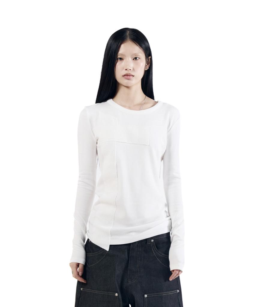 AAKAM Cross Patch Long Sleeve (White)