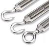 1Pcs Stainless Steel Hook and Eye Tensioners Rope Cable Tension Set Adjustable Garden M1 M1 M6 M8 Wire Tensioner