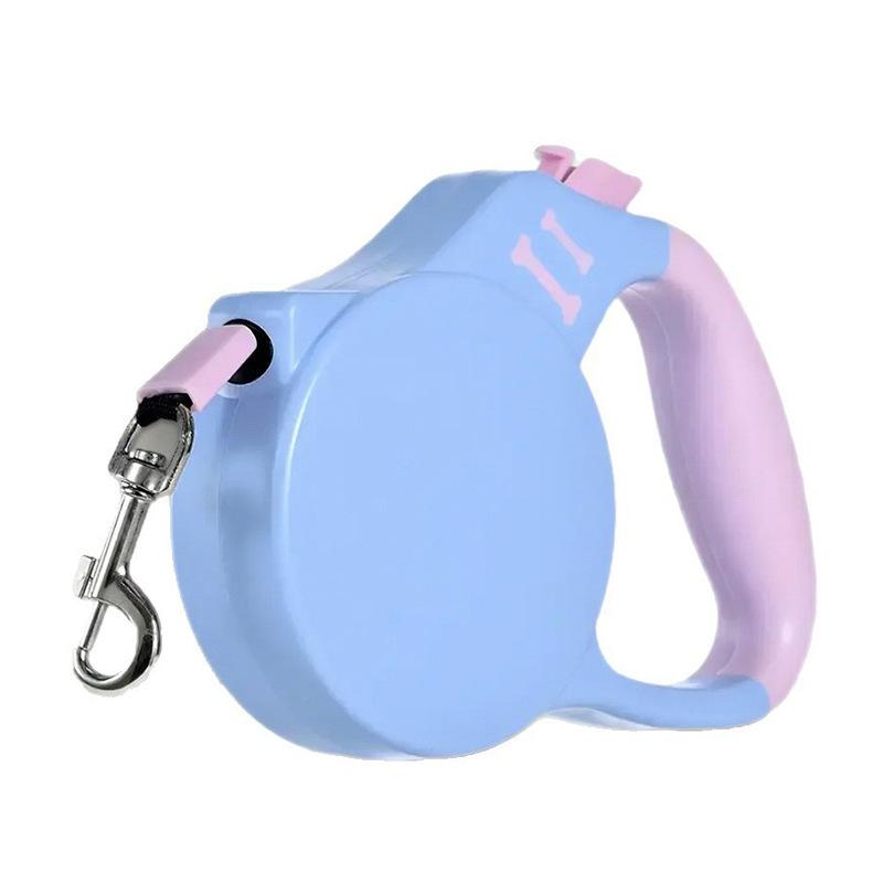 

Handheld pet leash Small and medium-sized dog automatic retractable walking dog leash anti-explosion