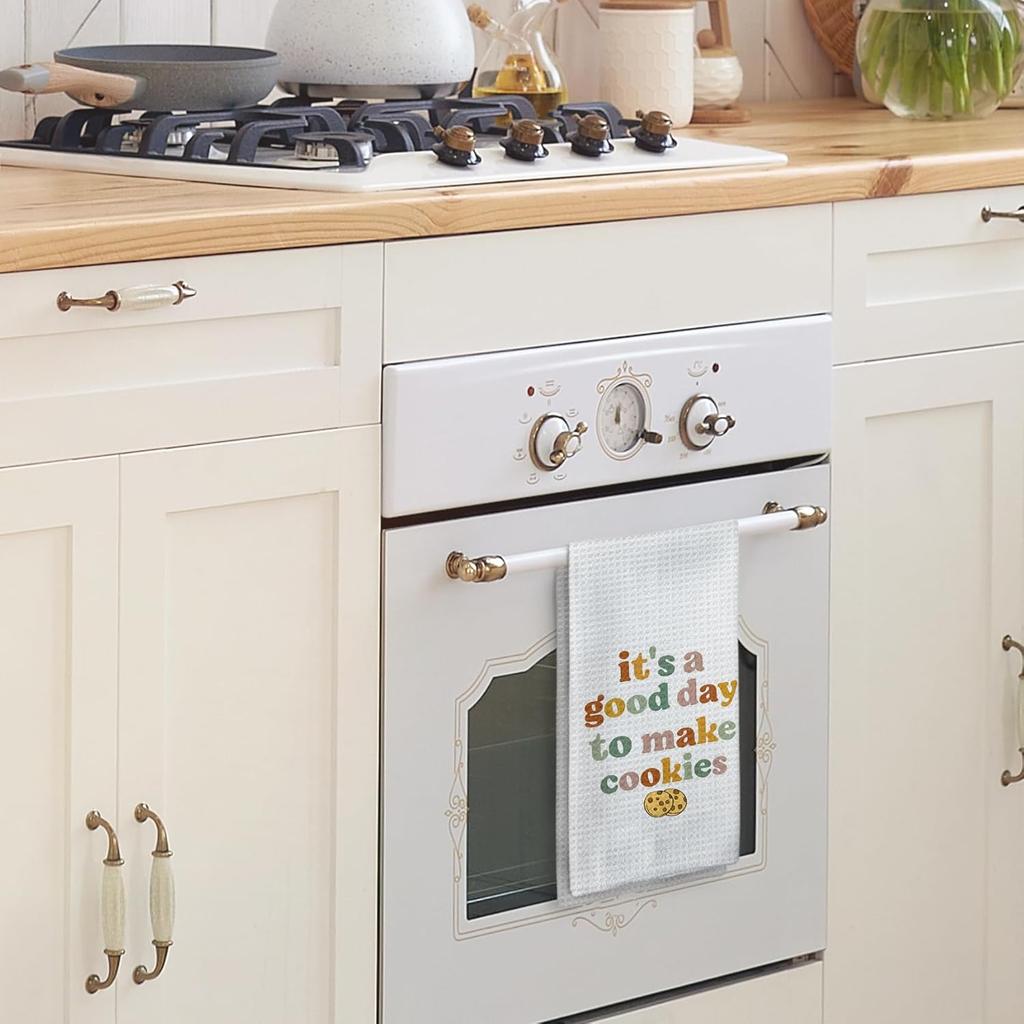It's a Good Day to Make Cookies Kitchen Towels, Baking Towels, Gifts for Bakers, Tea Towels for Baking, Baking Gifts for Women Dish Towels Tea Towels