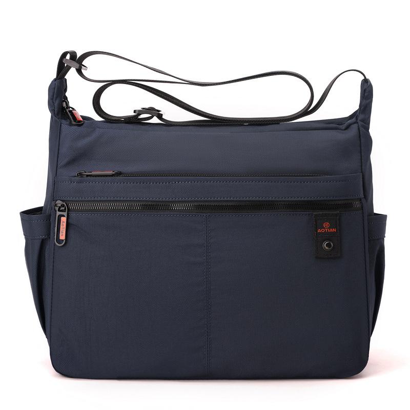 

Мужская сумка большой вместимости, легкая, износостойкая, на плечо, кроссбоди темно-синий