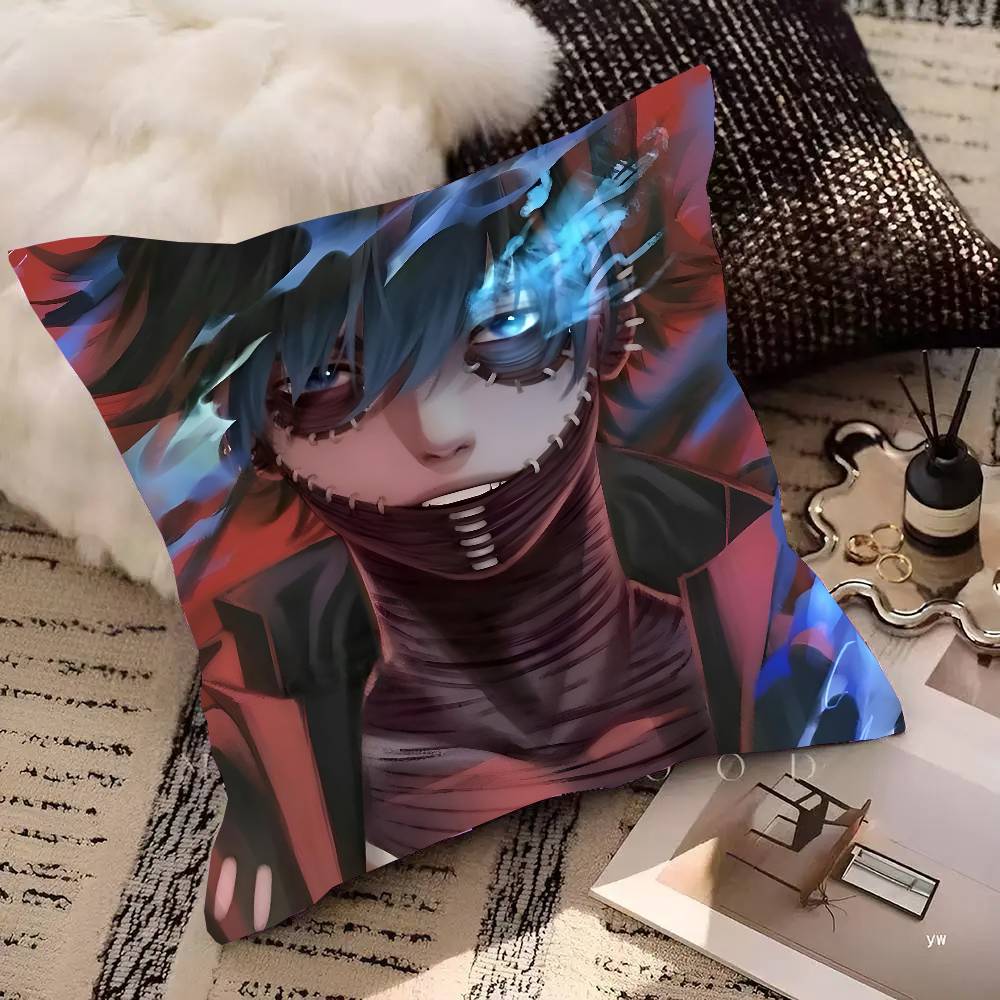 My Hero Academia Dabi Anime Pillow Case Square Pillow Bedroom Sofa Leisure Comfort Cushion Car Living Room Home Decoration