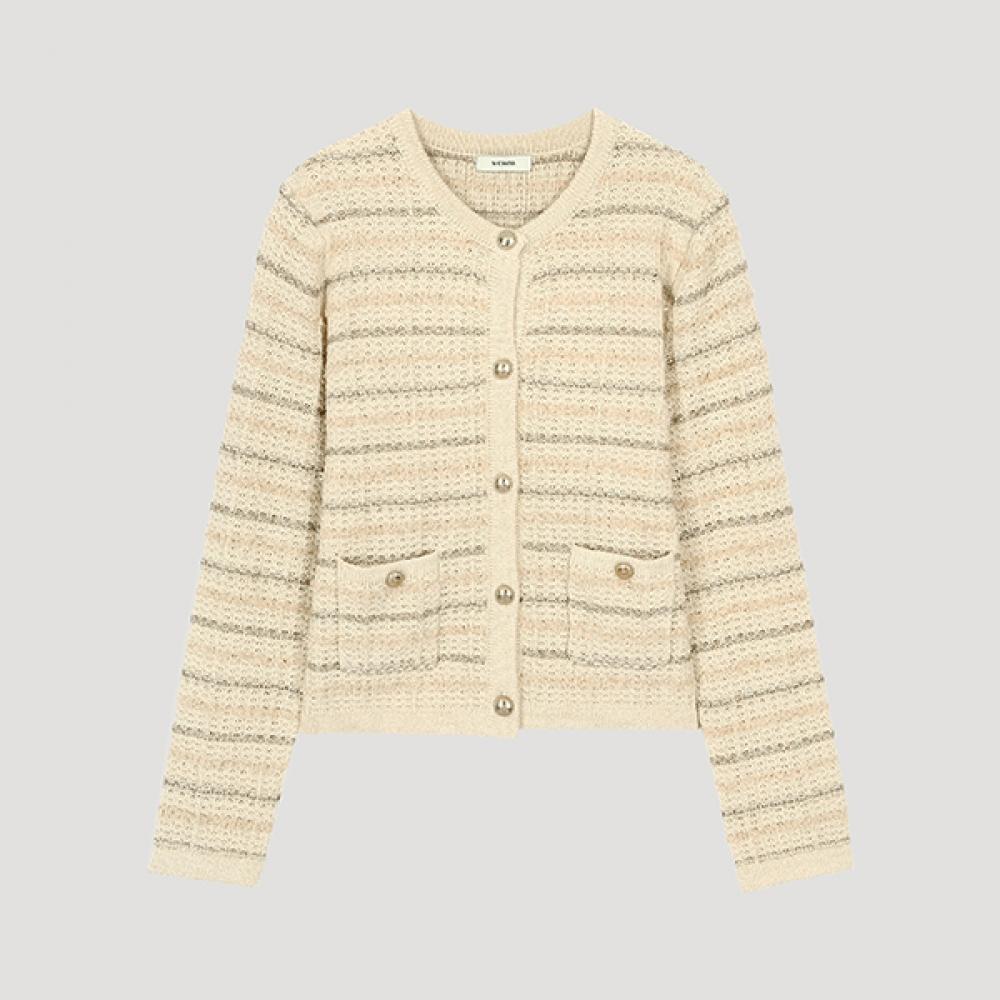 

She S miSS Glitter Round Neck Cardigan SSkcdo31080 Cr creamy/55