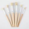 6pcs Stencil Paint Brushes Set Bristle Hair Wooden Handle Perfect For DIY Crafts Watercolor Oil And Acrylic Painting