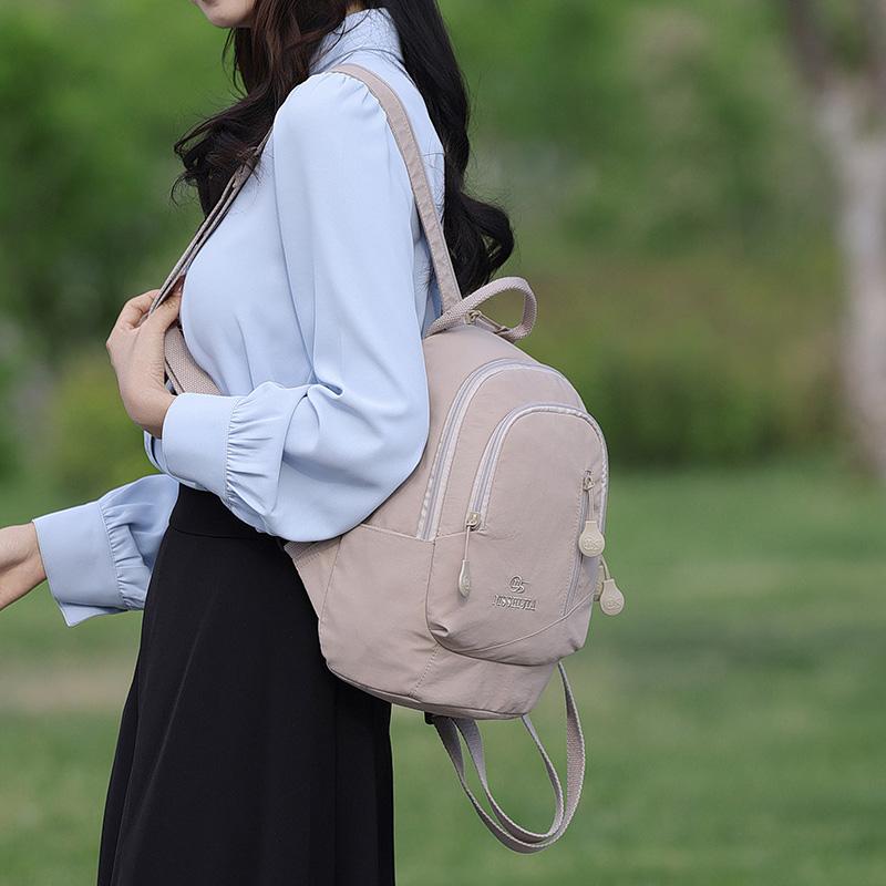 Lightweight Nylon Backpack Women's Multifunctional Chest Bag Outdoor Travel Shoulder Bag