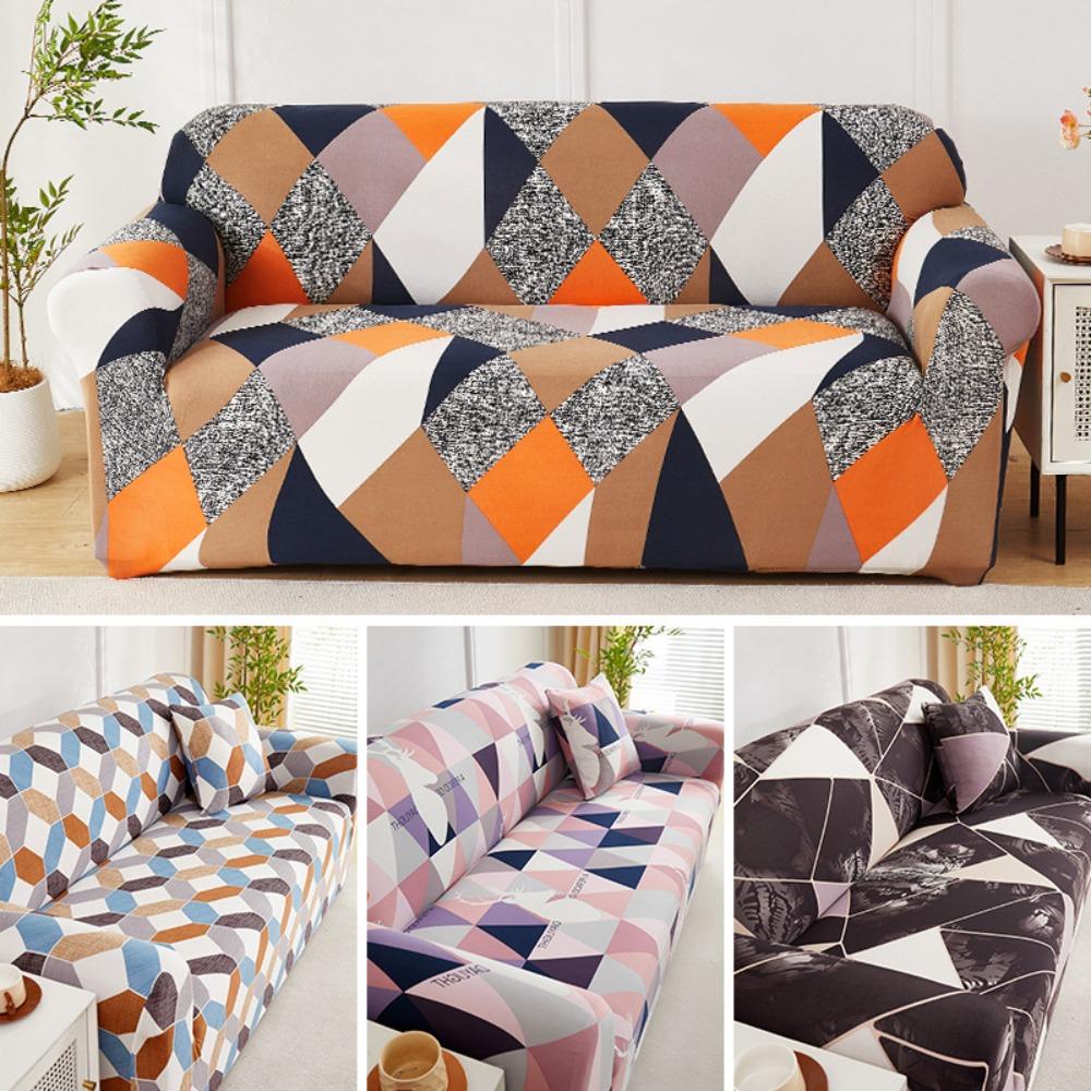 Elastic Printed Sofa Cover Universal Stretchable Slipcouch Protector Furniture Protector