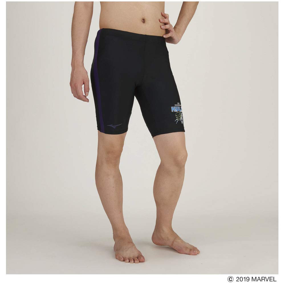 Mizuno Marvel Half Spats for Gym Size Purple Black and Purple Size M Men's Fitness, M, (N2JB017096), (N2JB017096),