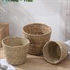 Handwoven Seagrass Plant Pots,Natural Flower Basket Planter Containers for Indoor & Outdoor Home Decor