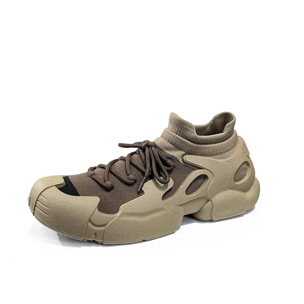 2024 Autumn Women's Vulcanize Shoes Outdoor Flat Air Mesh Anti-slip Shoes for Women Light Causal Lace-up Platform Women Sneakers