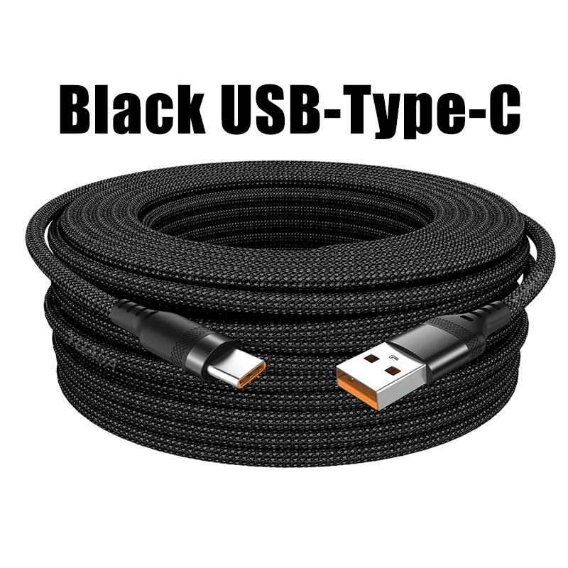 Cablu de încărcare rapidă 6A USB TIP C/Micro USB 3m 5 metri USB C Android Cablu de încărcare extins pentru Huawei Samsung Xiaomi OPPO OnePlus