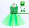 Baby Girls Halloween Animal Cosplay Costume Kids Forest Theme Giraffe Cows Tiger Leopard Zebra Print Tutu Dress Birthday Party