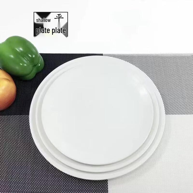 Diren Pure White Ceramic Dinner Plate
