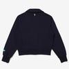 Bbc Earth Women S Crop Zip Up With Patch Pocket  Navy 