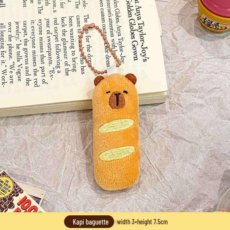 Plush Food Doll Charms: Cute Keychain Ornaments with Squeaky Small Dolls