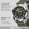 VICTORINOX Automatic Analog Automatic Green Green Rubber Stainless Steel Case Strap Brand Name Green I.N.O.X. Watch, Waterproof, Men's, Winding, Dial,