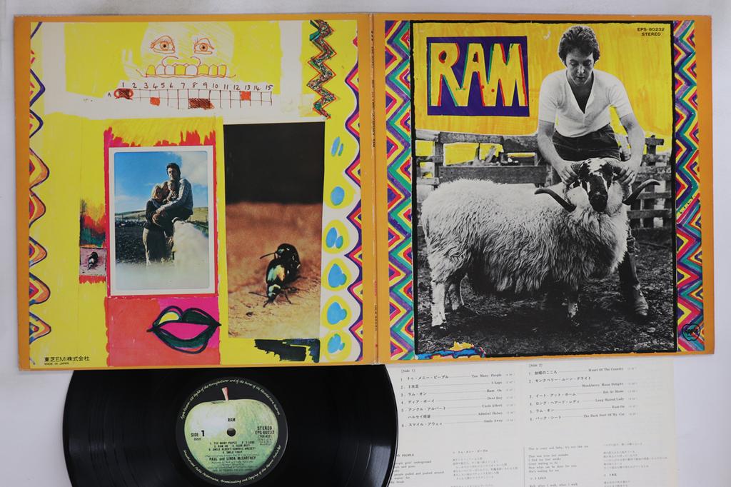 LP Record PAUL & LINDA MCCARTNEY - Ram EPS80232 APPLE 1975 Japan Rock Used