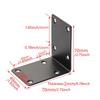 10pcs Heavy Duty Steel L Angles Brackets Heavy Duty 90 Degree Steel L Brackets Easy To Use for Wood Corner Shelf Support