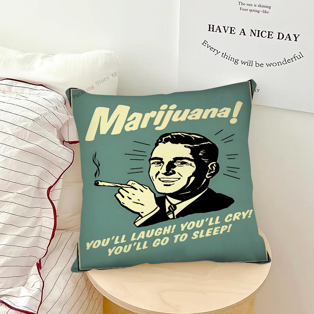 Beer Cigarette Coffee Pillow Case Square Pillow Bedroom Sofa Leisure Comfort Cushion Car Living Room Home Decoration