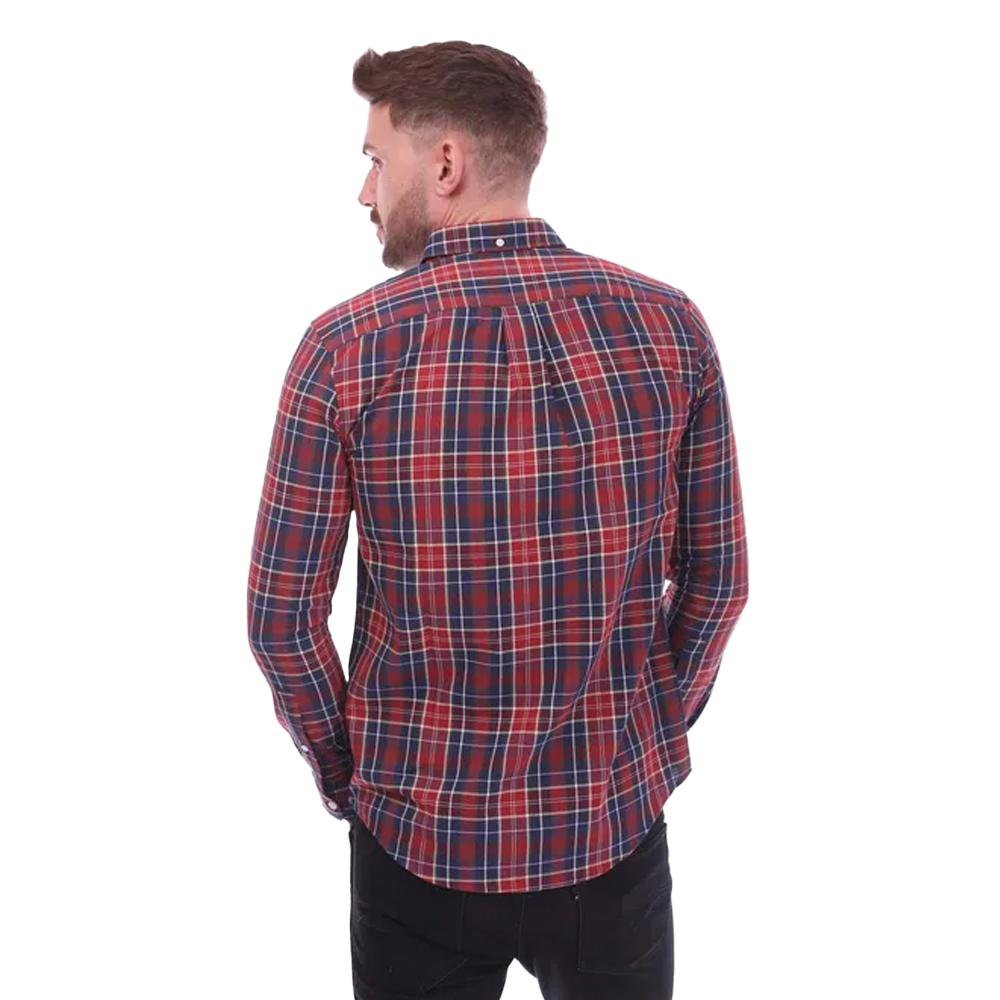 Farah Herren Edina Kariertes Oxfordhemd