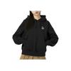 Puma Logo Embroidered Breathable Loose Hoodie Women Hoodies Black 624679-01