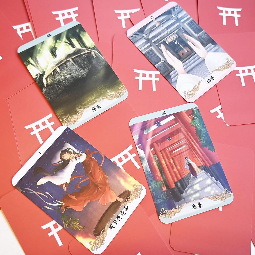 Shrine Maiden Cards Japanese Authentic Fortune Telling Oracle Direct from the Shinto [Includes Instructions] Cards, Manufacturer,