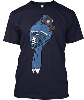 Radioactive Bird T-Shirt Made In the USA Size S To 5XL