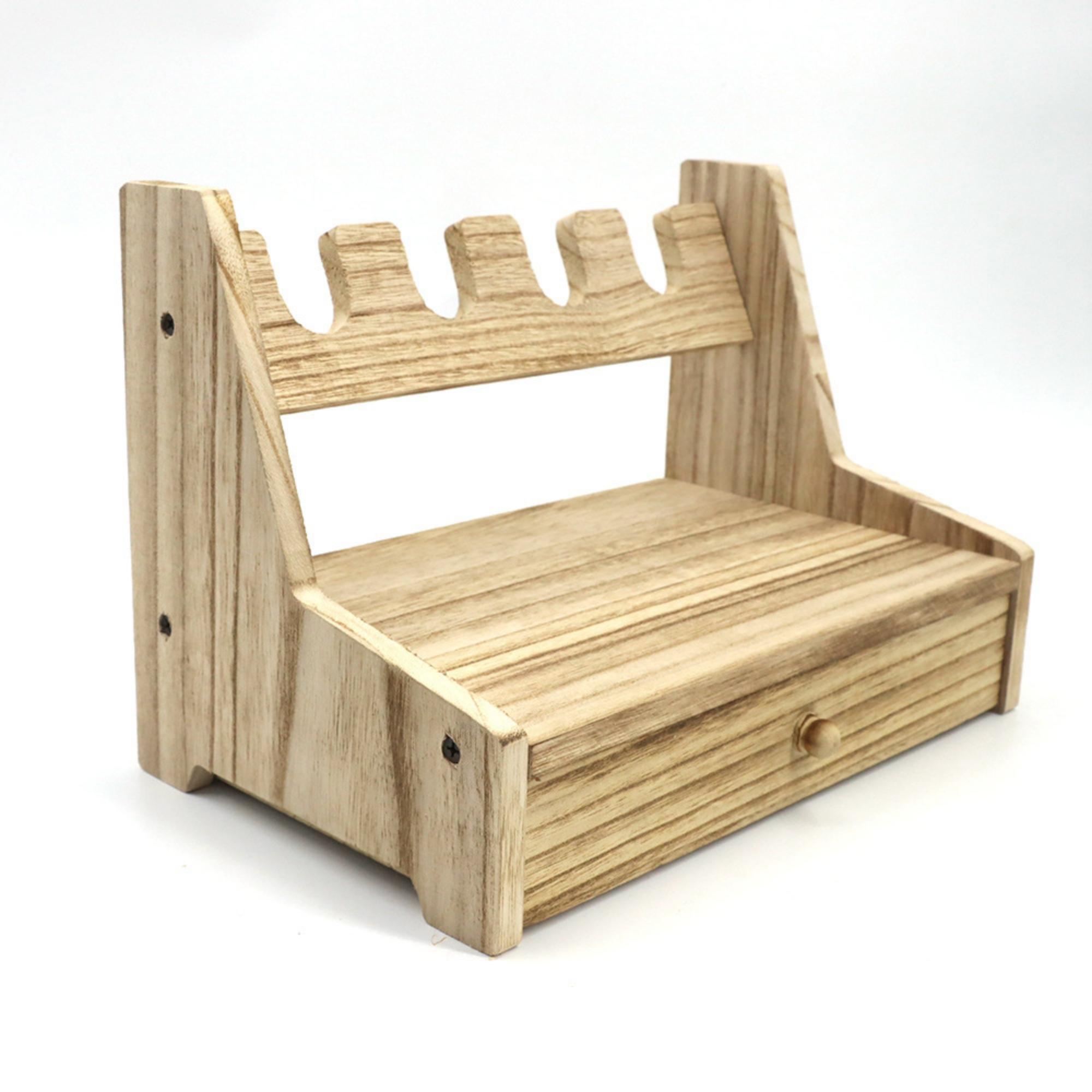 

Стойка для пистолета, сейф для оружия, держатель для пистолета из настоящего дерева, аксессуары для оружейного шкафа, органайзер для оружия в деревенском стиле для тумбочки