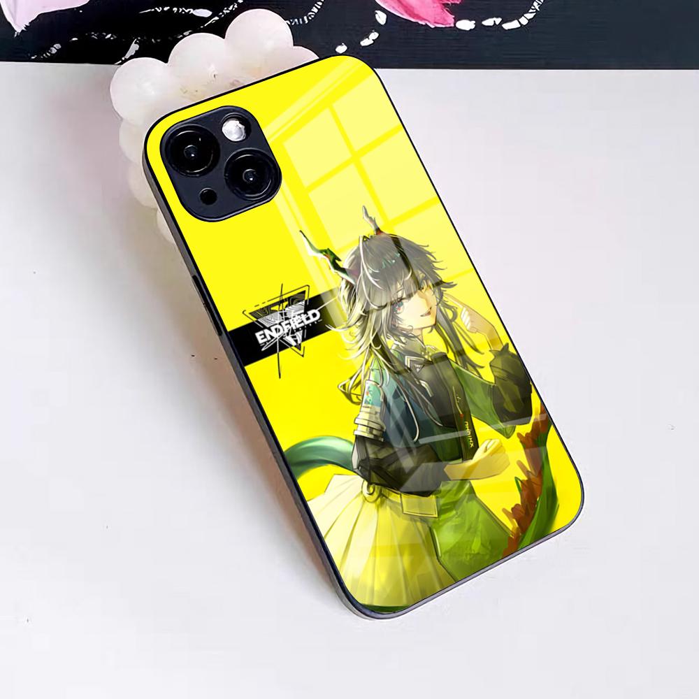 

Чехол для телефона Arknights Чэнь Цяньюй Для IPhone 17 Pro Max 16 15 14 Pro Max 13 11 X Xs Xr 8 7Plus Стеклянная крышка iPhone 16