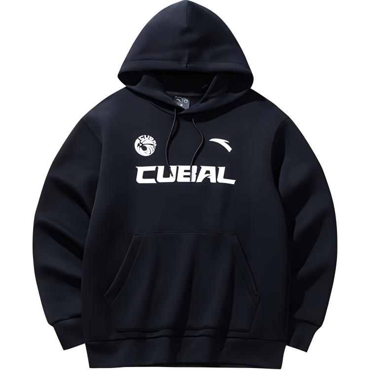 

Anta Basketball Series Letter Print Hoodie Men hoodies Black 152441754-2 M