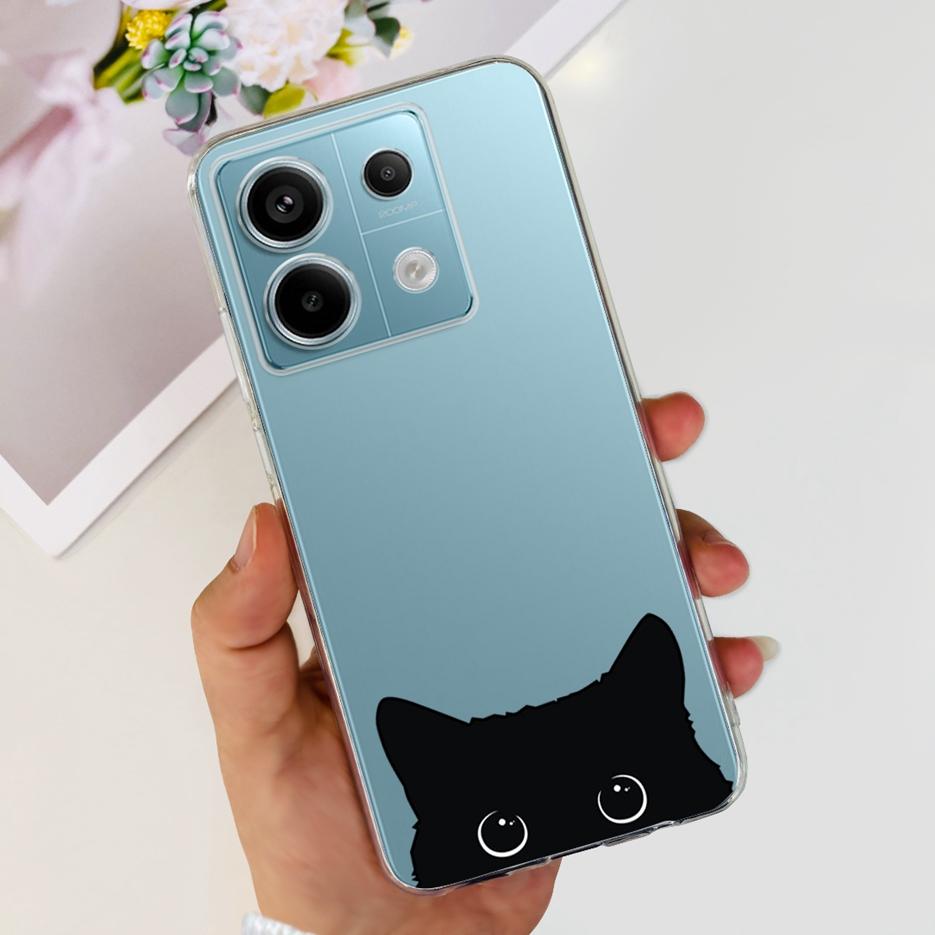 For Xiaomi Poco X6 5G Case PocoX6 Pro New Fashion Painted Cover Clear Silicone Phone Case For Xiaomi Poco X6 Pro X6Pro 5G Bumper