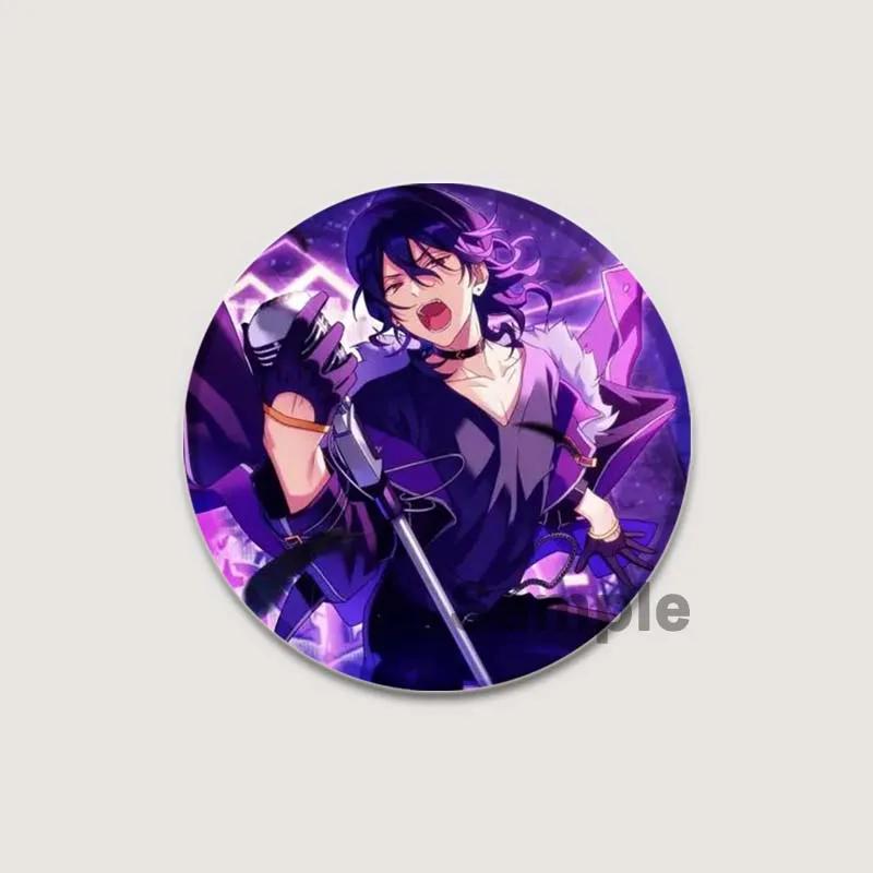 32/44/58mm Anime Ensemble Stars Pins Cartoon Characters Rei Sakuma Badge Handmade Brooches Breastpin for Backpack Clothes Gift Accessory