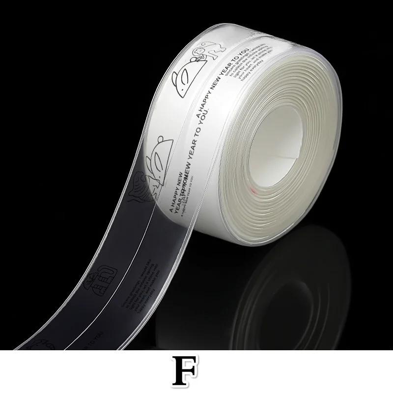 

Водонепроницаемая наклейка для кухонной раковины, прозрачная лента против плесени, самоклеящиеся наклейки для швов на столешнице в ванной комнате и туалете F