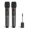 JAMELO Wireless Microphone, Rechargeable Dynamic Microphone, 2.4GHz, 6 Reverb Modes, 3.5mm Receiver, High-Quality Sound, 18" Output, for Amplifiers,