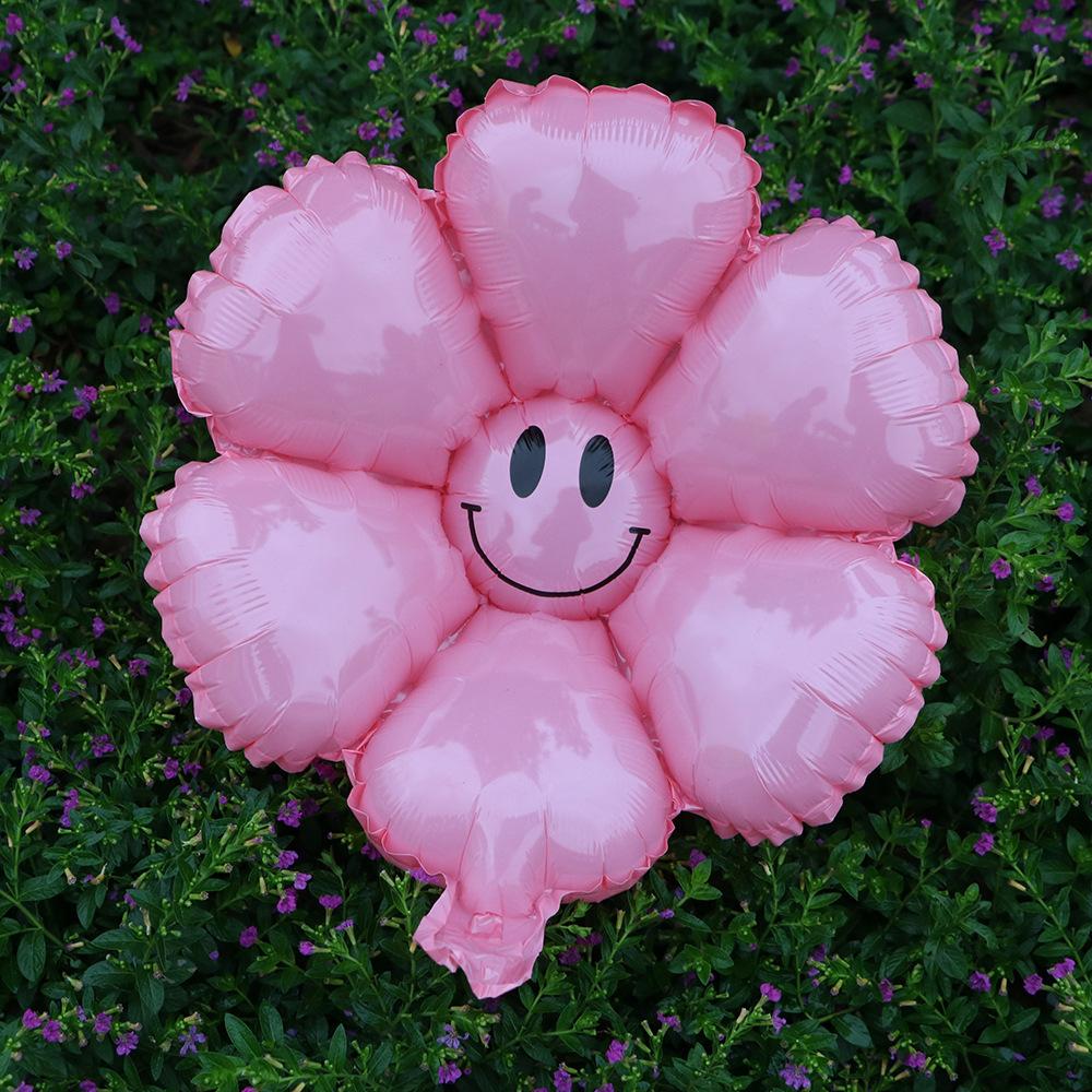 Wind White Little Daisy Balloon Egg Flower Chrysanthemum Birthday Arrangement Smiley Face Sun Flower Balloon