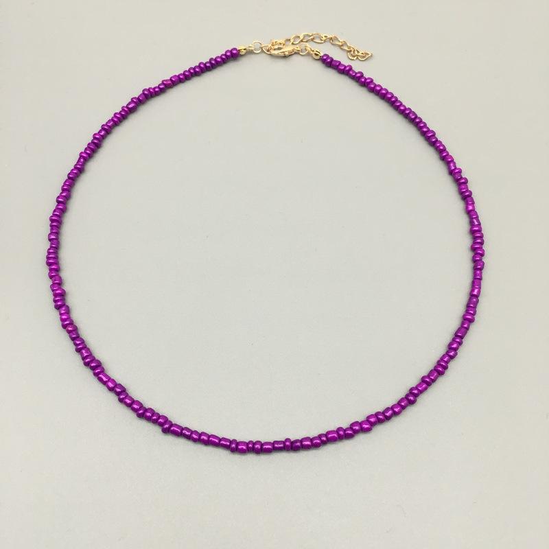 Bohemia Summer Classic Multicolor Rice Bead Chain Pendant Necklace for Women Fashion Charn Beach Collar Jewelry Gift Wholesale