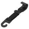 Car Headrest Hook Back Seat Adjustable Side Opening Design Rounded Black 5kg11lb for Handbag Coat
