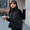 Autumn and Winter New Down Cotton Vest Women's Short Trend Fashion Loose and Versatile Niche Thin Vest Vest Vest