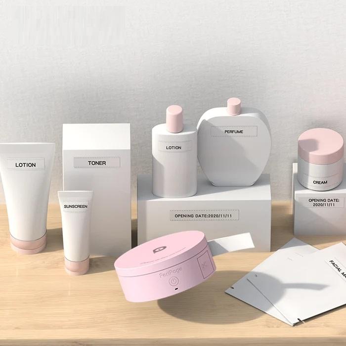 Mini imprimantă termică de etichete fără cerneală Mașină de făcut etichete Bluetooth fără fir pentru imprimarea etichetelor telefonului mobil + 2 role de hârtie