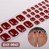Gel Toenail Strips with File Easy Apply Remove No LED Lamp Needed Adhesive Nail Sticker Home Manicure DIY Toe Nail Polish Wrap