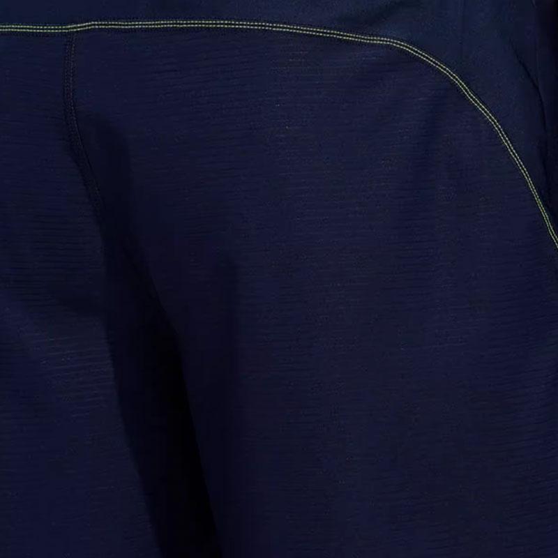Adidas Solid Color Logo Straight Leg Sports Shorts Men Shorts Blue FJ9811