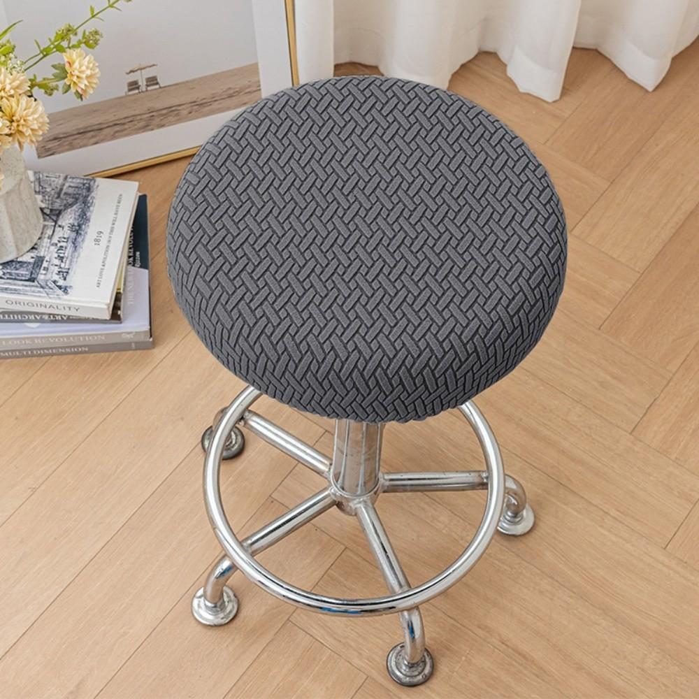 Stretchable Bar Round Stool Cover Thickened Stool Cushion Cover Soft Seat Chair Slipcover