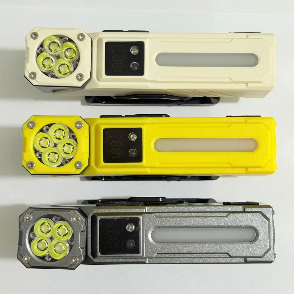 Ultra Bright Mini Headlamp: Colorful Light, Strong Magnetic Base, Digital Display, Multi-functional, Long Battery Life