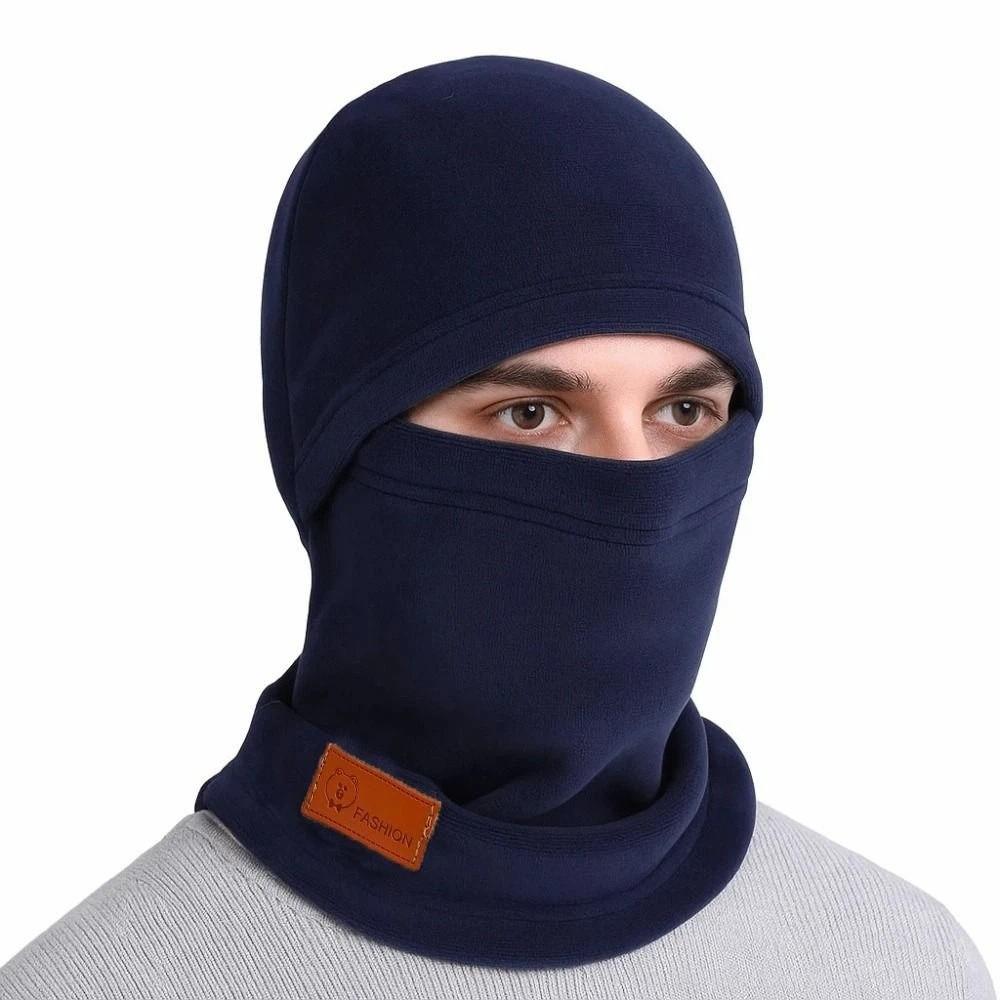 Thermische Gesichtsbedeckung Winter Fleece Sturmhaube Kältefest Moto Vollgesichtsmaske Warme Radmütze Sport