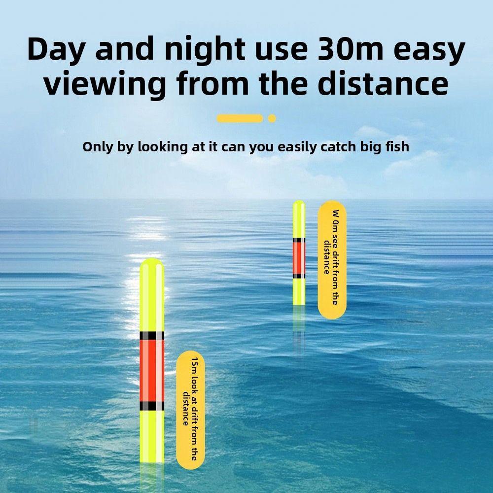 Long Tail Design Rock Fishing Floats 3 Light Slip Drift Tube Bobbers  Drift Fishing