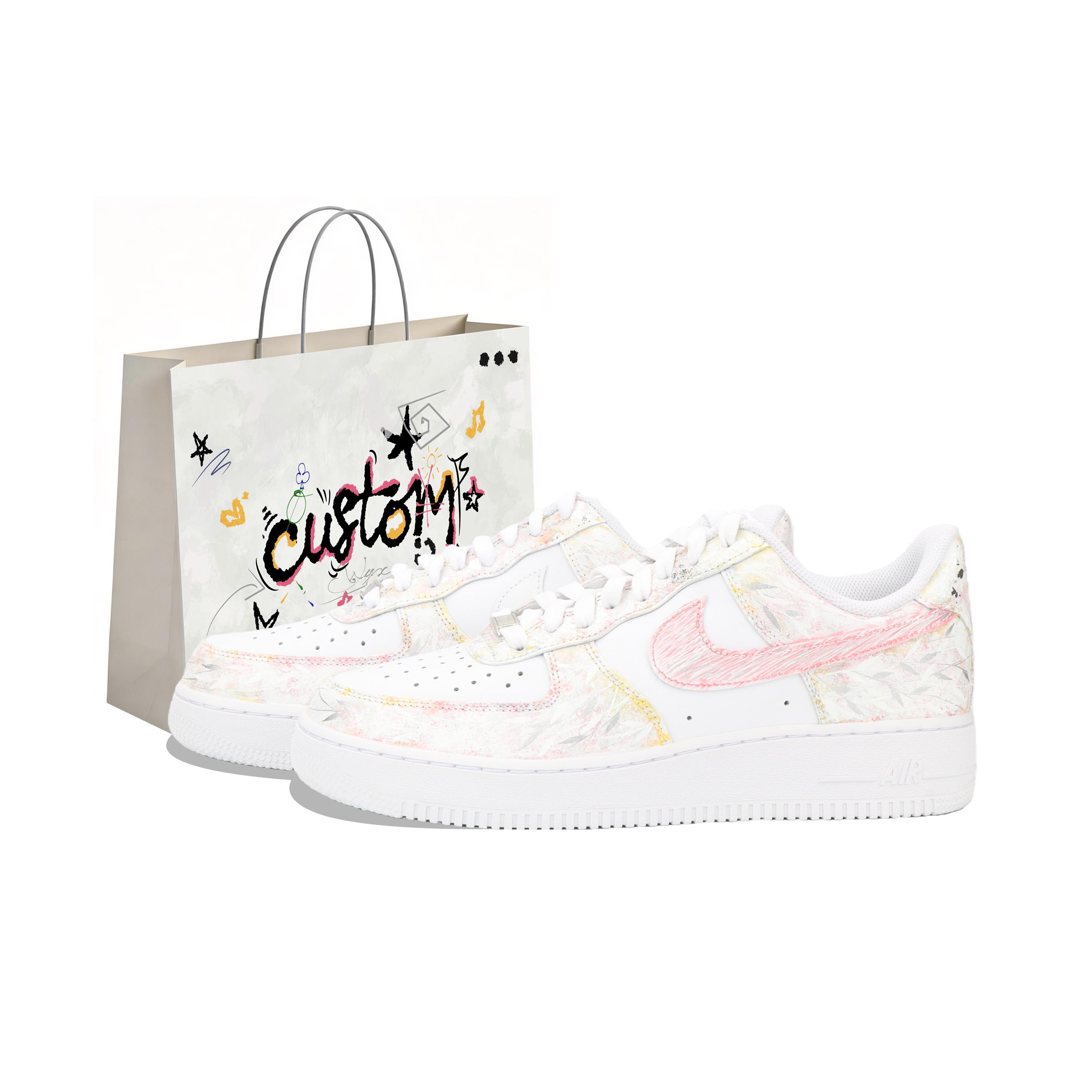 

Nike Air Force 1 Skateboard Shoes Unisex Low top Pink/White DD8959-100(Team724-) 35.5