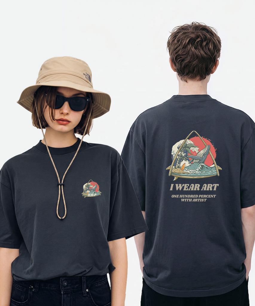 OHP Ohpxharmonia Whale'S Summer Pigment Short Sleeve Tee 6