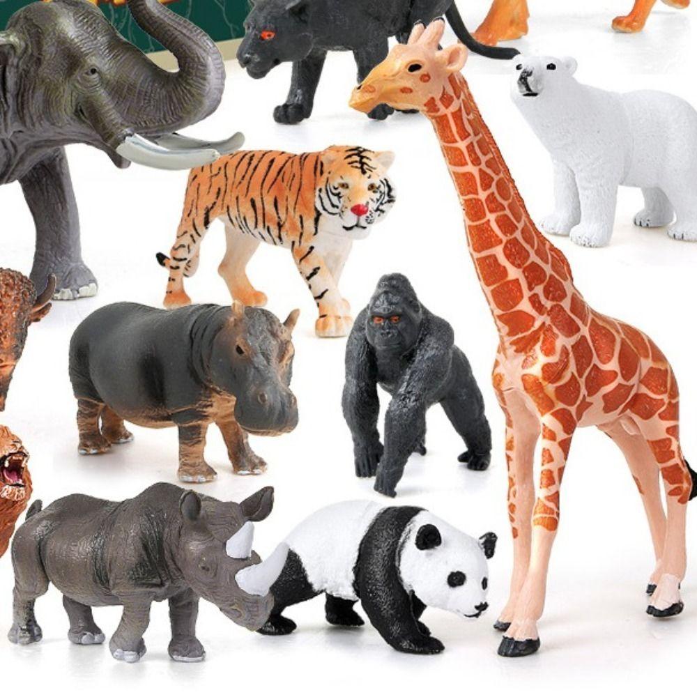 Simulation Farm Animal Model Toy Mini Lifelike Animal Figurines Animal Action Figures  for Children