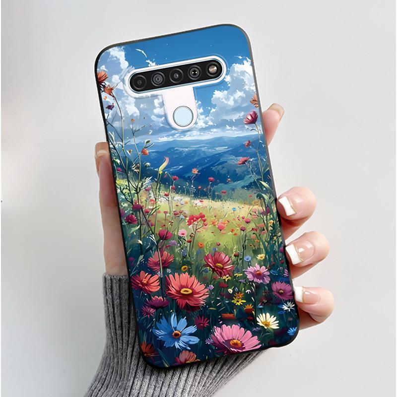 Luxury Cute Cool Boys Girls Case For LG K61 Q61 Q70 Phone Case Black Matte Soft Silicone Back Cover Protective TPU Bumper Shell